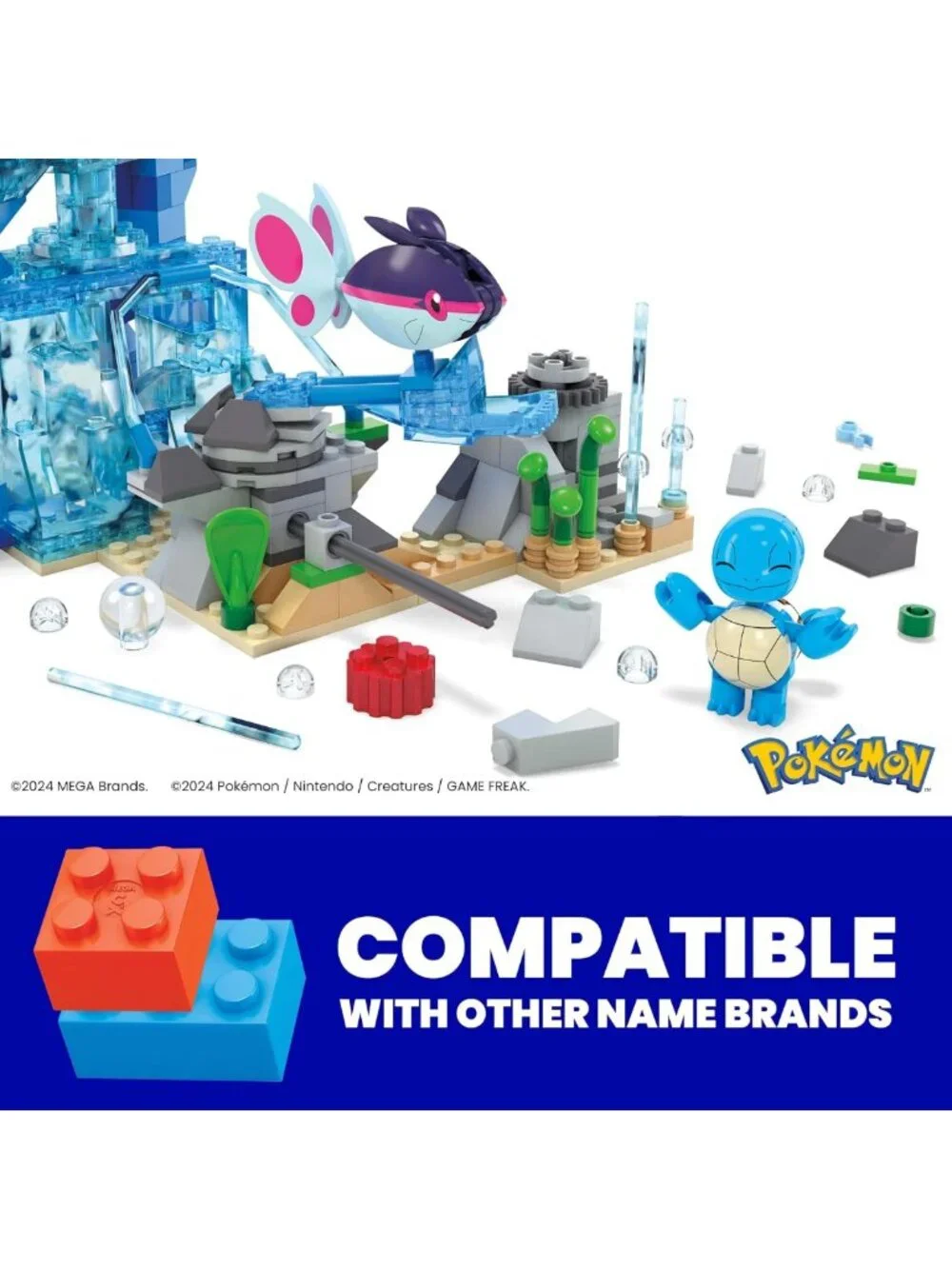 Aquatic Adventure Building Toy Set with 319 Pieces & 2 Poseable Figures for Kids
